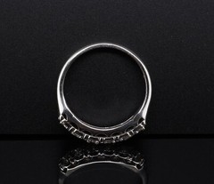 Vintage 14k White Gold Diamond Eternity Ring Size I Val $2960