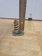 Vintage Bejeweled Enameled Lighthouse Hinged Trinket Box – Magnetic Closure