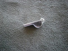 Wells Sports Whistle Vintage Sterling Silver Charm Pendant 1.2g DOES NOT WHISTLE