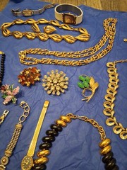 Vintage Jewelry. Monet, Napier, Coro, Givenchy, Joan Rivers, Ora, Bulova, Etc