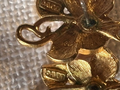 Vintage Avon + Costume Jewelry Post Earrings Lot of 5 Pairs Gold Tone Cloisonne