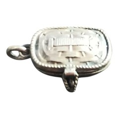 Antique Silver Egyptian Moses Basket Pendant