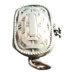 Antique Silver Egyptian Moses Basket Pendant