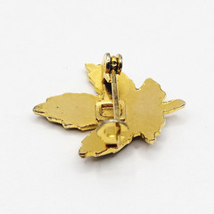 Maple Leaf Tiny Colorful Enamel Metal Vtg Scatter Lapel Necktie or Brooch Pin