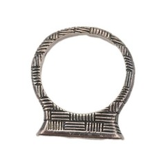Vintage Sterling Ring with Abalone Inlay