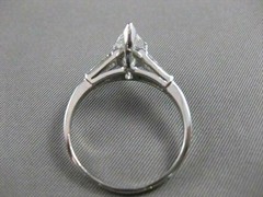 ESTATE 1.51CTW MARQUISE DIAMOND PLATINUM CLASSIC ENGAGEMENT RING EGL USA #18830
