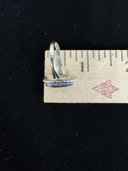 Vintage Sterling Silver And Black Onyx Ring Approx Sz 7