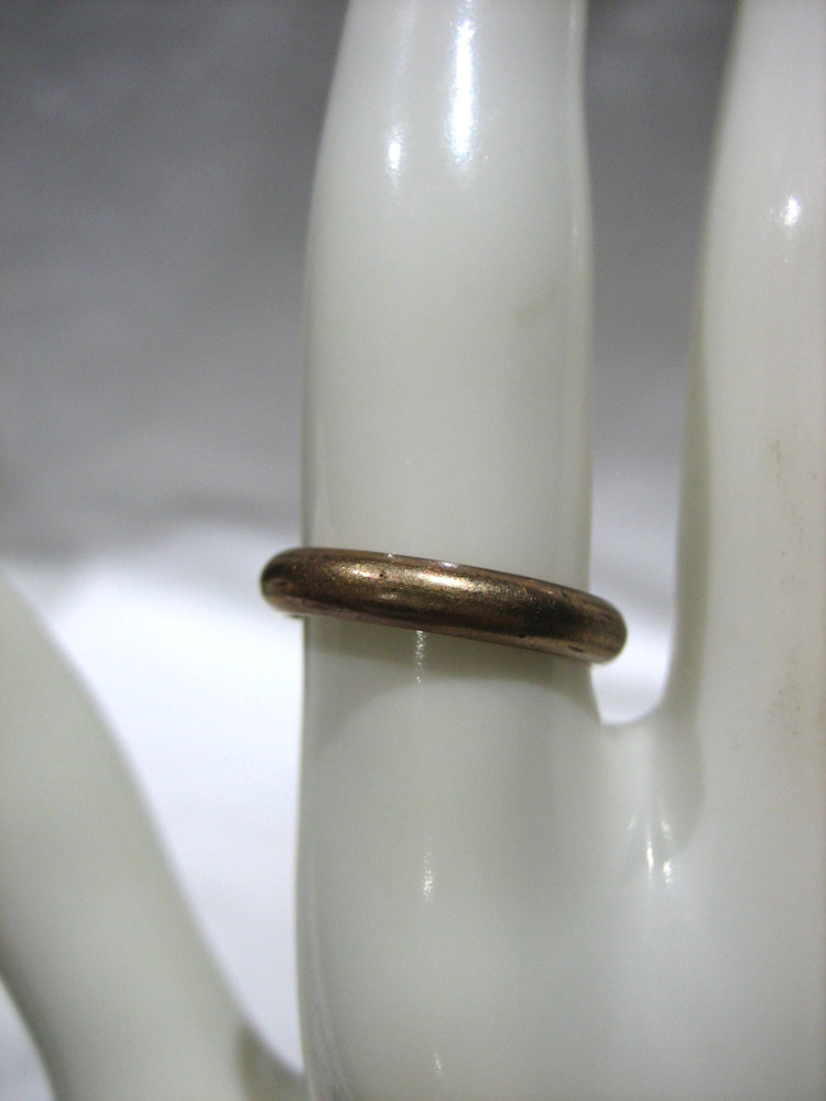 ANTIQUE 1/100 10K RGP PINKIE RING BAND SIZE 5.5