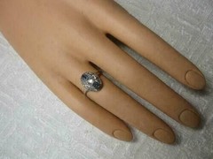 3.50 Ct Diamond & Sapphire Art Deco Antique Vintage Engagement Ring 925 Silver