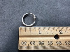 2.13g Vintage Sterling Silver 925 Knot Design Ring Minimalist Stackable Size 5 M