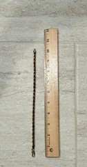 VTG KC Gold Vermeil Choker Necklace Chain Rope 925 Sterling Silver Italy Twist