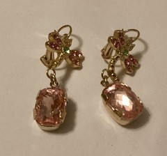 Kirk’s Folly USA Dragonfly Dangle Earrings 1 3/4” Long