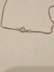 Vintage Victorian Sterling Silver Pendant Necklace