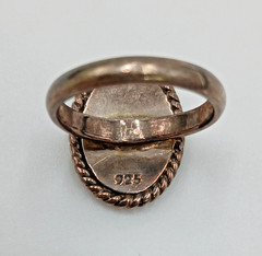 VTG 925 Monogram CME CEM Signet Ring Sz 4.75 Sterling Silver 5g Engraved Oval