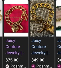 RARE Y2K VINTAGE JUICY COUTURE ALL 3 ADD ON CHARMS BRACELETS
