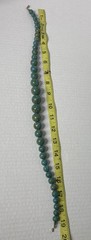 vintage Beaded Necklace southwestern Style Chunky Blue Statement 19”