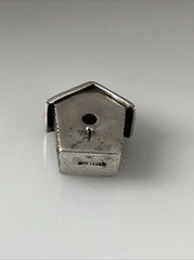Estate Sterling Silver Brown County Silver Co. Birdhouse Pendant/Charm 7c