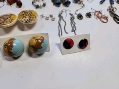 104 Pair Vtg-Now Western Boho Artisan Southwest Rhinestones Earrings Jewlery Lot