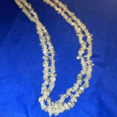 Prehnite Necklace Gemstones Green Chip Beads 56” Long Nuggets Strand-Estate Find