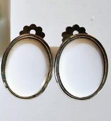 Vintage 70s 80s Clip On & Screw Back Earrings Lot of 4 Acrylic Lucite Bold