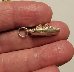 Choice Mid-Century Vintage Contemporary 3-D Sterling Silver Charms Articulated