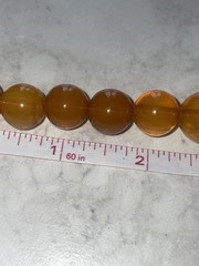 Antique Amber and Butterscotch Bakelite Plastic Screw Clasp Necklace 72 Grams
