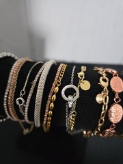 mixed metal materials bracelet lot 20