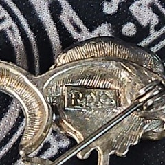 Princess Diana Memorial Silver‑Tone Heart & Rose Brooch – Vintage, RDC Signed