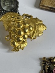 ANTIQUE ESTATE VICTORIAN JEWELRY LOT SOME WEARABLE 925 Czech GLASS Good To Fair