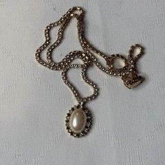 Monet Costume Pearl Emerald Necklace Baroque Glamorous Princess Elegant Dressy