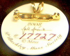 P. Buckley Moss Society Pin Brooch 2008 Fall Friends Scarecrow Vintage