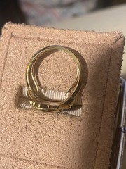 Vintage Avon Kensington Ring Gold Tone Victorian Style Size 6.5 Signed Jewelry