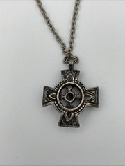 Unique Scottish Celtic Cross Stones Various Colors Necklace Beautiful Christian