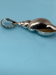 Vintage 925 Sterling Silver Conch Beach Sea Shell Pendant 2g