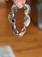 Antonio Pineda attributed Mexico sterling silver Amethyst Set