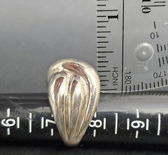 4 Sterling Silver Rings Modernist & Wide Free Form Rings Size 7-7.5