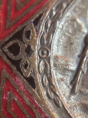 Vintage St Christopher “Be My Guide” Enamel Pendant