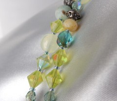Larzo Necklace Pendant Yellow Jasper Yellow Opalite, Lemon Jade, Blue Opal Plus