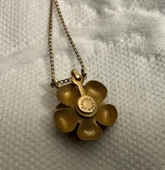 1/20 14K Gold-filled Rose Pendant w/ Necklace 4.75g
