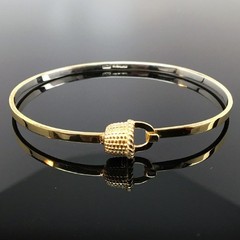 Sterling Silver or Gold Vermeil NANTUCKET BASKET Bracelet BANGLE Gift for Her