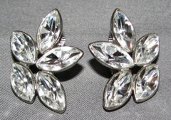 Vintage Glamorous Marquise Rhinestone Earrings #5733 Gift Box Free Shipping