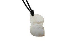 Bovine Horn Cow Pendant Bleached Vintage 93950