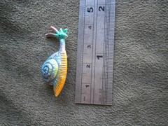 Lightweight Colorful Enamel Snail Vintage Brooch Pin Badge 2.1g