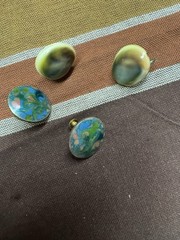 Vintage Multicolor Clip-On Earrings Lot Metal Plastic Glass