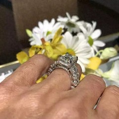 2CT Cushion Cut Moissanite Wedding Engagement Bridal Ring 14K White Gold Plated