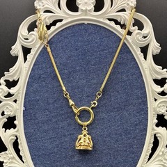 Vintage 12k Gold Filled Pocket Watch Chain FOB, Swivel Dog Clip, OMG Silky Chain