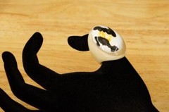 Vintage MCM Mid Century Modern Estate Jewelry Buffalo Bone Horn Ring Size 8