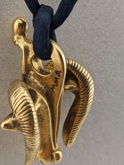 Vintage 1976 MMA Metropolitan Museum of Art Egyptian Revival Rams Head Pendant