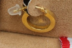Mia Fiore Small Hoop Earrings 18k Gold Plated over Sterling Silver