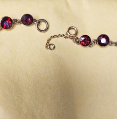 English Late Georgian Early Victorian Almandine Swags Garnet 9 KT Gold Necklace